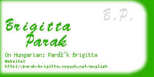 brigitta parak business card